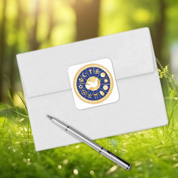 Adesivo Quadrado Dove of Peace