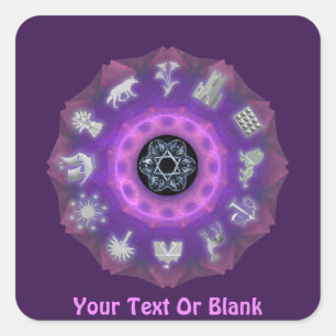 Adesivo Quadrado Doze tribos