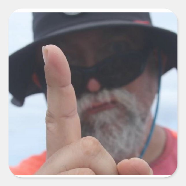 Adesivo Quadrado dr luke não está impressionado (Frente)