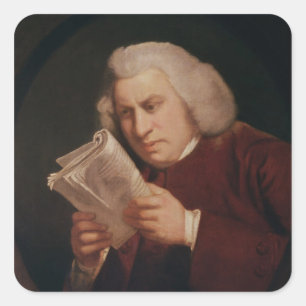Adesivo Quadrado Dr. Samuel Johnson 1775