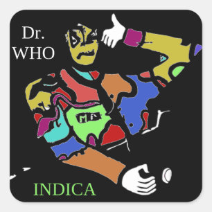 ADESIVO QUADRADO DR. WHO INDICA