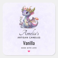 Dragão bonito com Coroa Elegante - Empresa de Vela