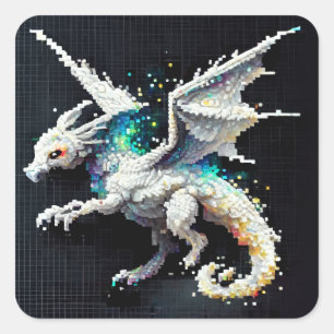 Adesivo Quadrado Dragon Air Elemental