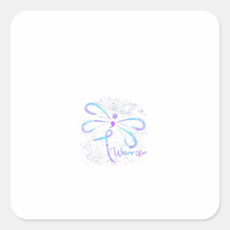 Adesivo Quadrado Dragonfly de Sensibilização para a Prevenção ao Su