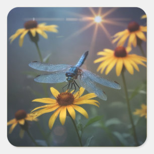 Adesivo Quadrado Dragonfly Sticker