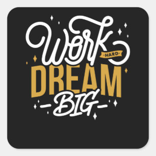 Adesivo Quadrado Dream Big