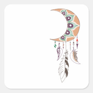 Adesivo Quadrado Dreamcatcher de Boho