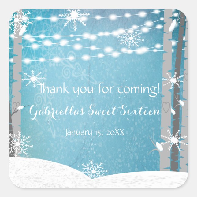 Adesivo Quadrado Dreamland Woodland Forest Doce Dezesseis Stickers (Frente)