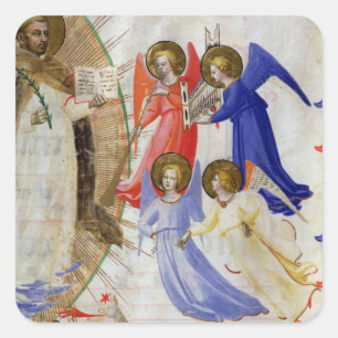 Adesivo Quadrado ds 558 f.67v Ruas Dominic com quatro anjos musicai