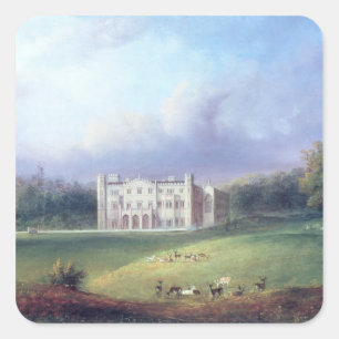 Adesivo Quadrado Duas vistas do convento de Apley