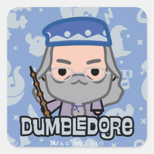 Adesivo Quadrado Dumbledore Personagem de desenho animado Art