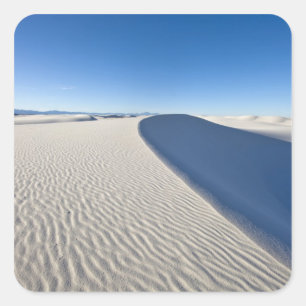 Adesivo Quadrado Dunas de areia no Monumento Nacional White Sands e