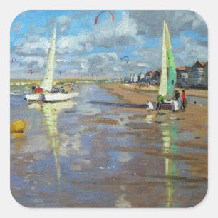 Adesivo Quadrado Dunas France do zurro da reflexão