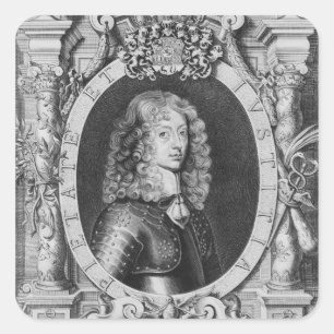 Adesivo Quadrado Duque de George William de Bransvique-Luneberg