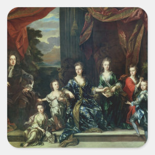 Adesivo Quadrado Duque de John Churchill ø de Marlborough