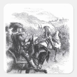 Adesivo Quadrado Duque de Monmouth a Avançar em Taunton