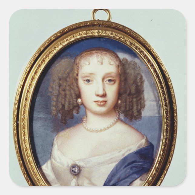 Adesivo Quadrado Duquesa de Orleans, c.1665 (Frente)