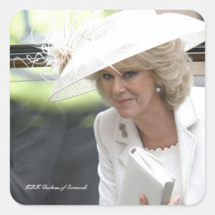 Adesivo Quadrado Duquesa HRH de Cornwall