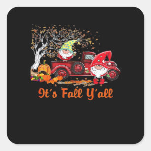 Adesivo Quadrado É a derrota dos gnomos Pumpkin Spice