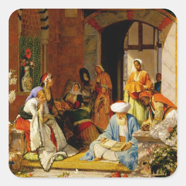 Adesivo Quadrado "E a oração da fé salvará a doença", (Frente)