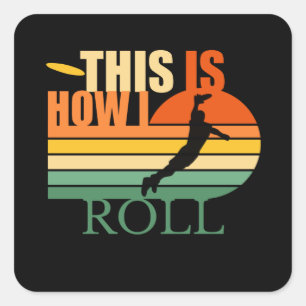 Adesivo Quadrado É assim que eu faço o Ultimate Frisbee