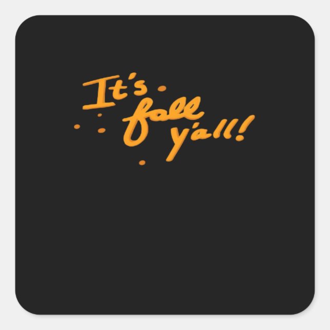 Adesivo Quadrado É casual básico (Frente)