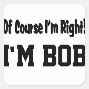 Adesivo Quadrado É claro que sou o Stickers Certo