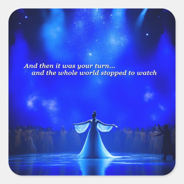 Adesivo Quadrado E então foi a sua vez (Frente)