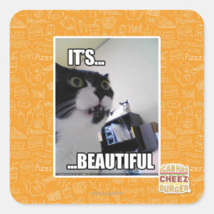 Adesivo Quadrado É lindo