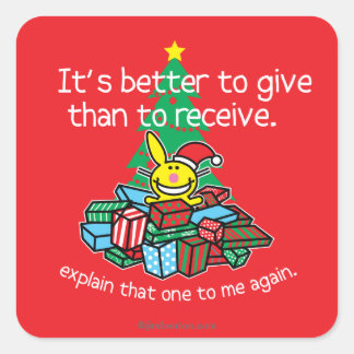 Adesivo Quadrado É melhor dar