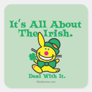Adesivo Quadrado É toda sobre o irlandês