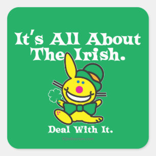 Adesivo Quadrado É toda sobre o irlandês (o verde)