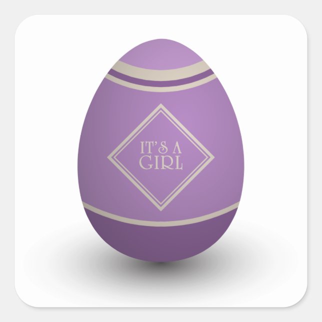 Adesivo Quadrado É um ovo de galinha (Frente)