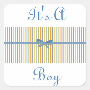 Adesivo Quadrado É um viciado em stripe