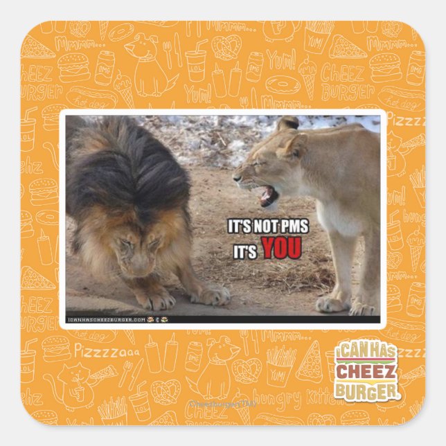 ADESIVO QUADRADO É VOCÊ! (Frente)