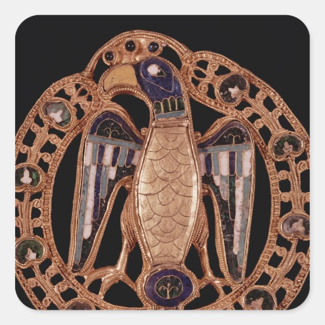 Adesivo Quadrado Eagle clasp de Gisela, Esposa do Imperador Conrad (Frente)