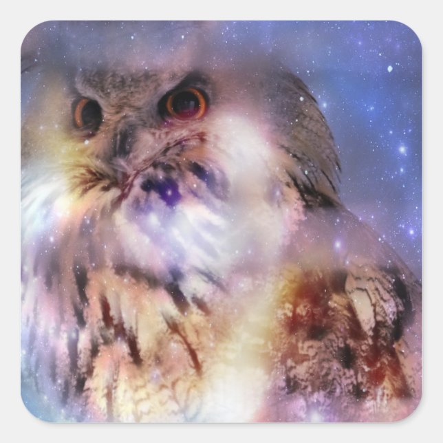 Adesivo Quadrado Eagle-owl Stickers (Frente)