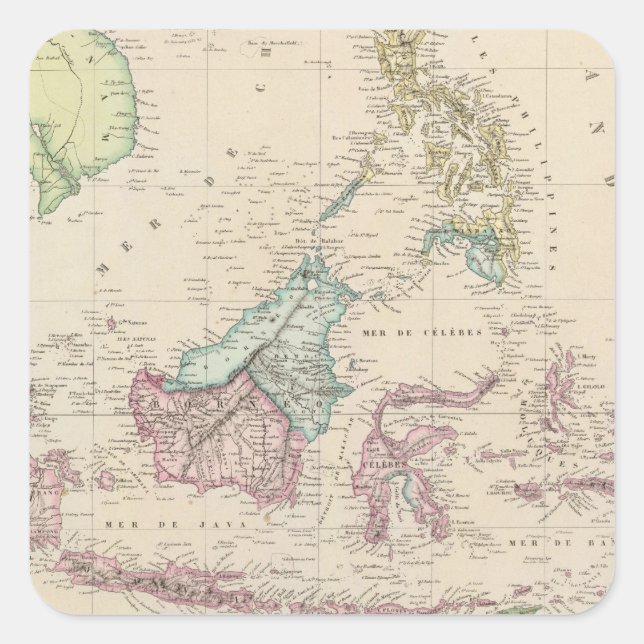 Adesivo Quadrado East Indies (Frente)