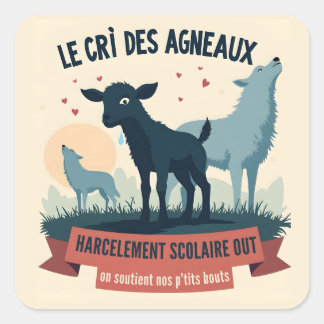 Adesivo Quadrado Écho Contre l’Opression - Crachá #BalanceTonTyra
