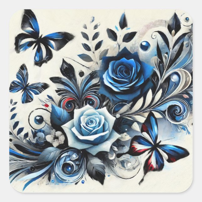 Adesivo Quadrado Éclat Bleu Mystique (Frente)