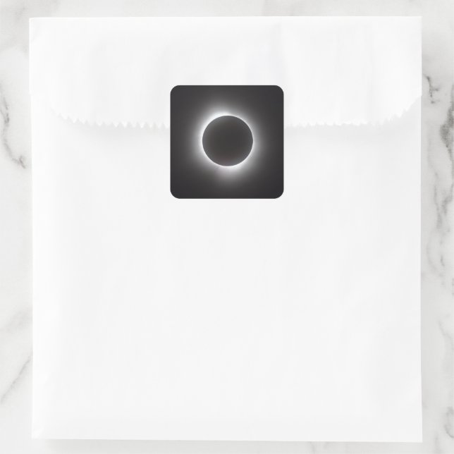 Adesivo Quadrado Eclipse Solar Total (Bolsa)