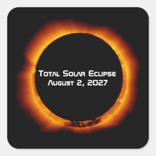 Adesivo Quadrado Eclipse Total do Século 2027