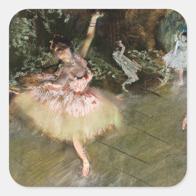 Adesivo Quadrado Edgar Degas - A Estrela 1878 (Frente)