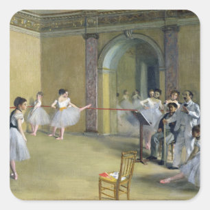 Adesivo Quadrado Edgar Degas Dança Foyer