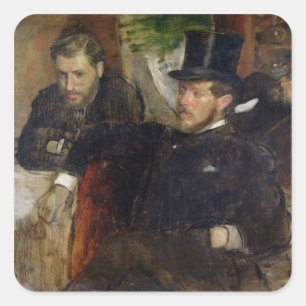 Adesivo Quadrado Edgar Degas Jeantaud, Linet e Laine, 1871