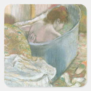 Adesivo Quadrado Edgar Degas o banho