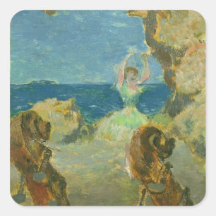 Adesivo Quadrado Edgar Degas   o dançarino de balé, 1891