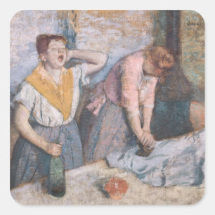 Adesivo Quadrado Edgar Degas os Laundresses, c.1884