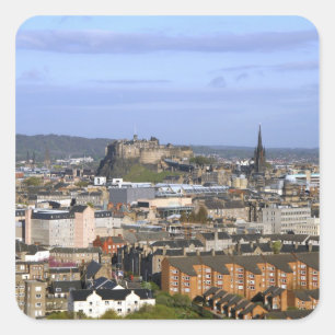 Adesivo Quadrado Edimburgo, Escócia. Uma visão central