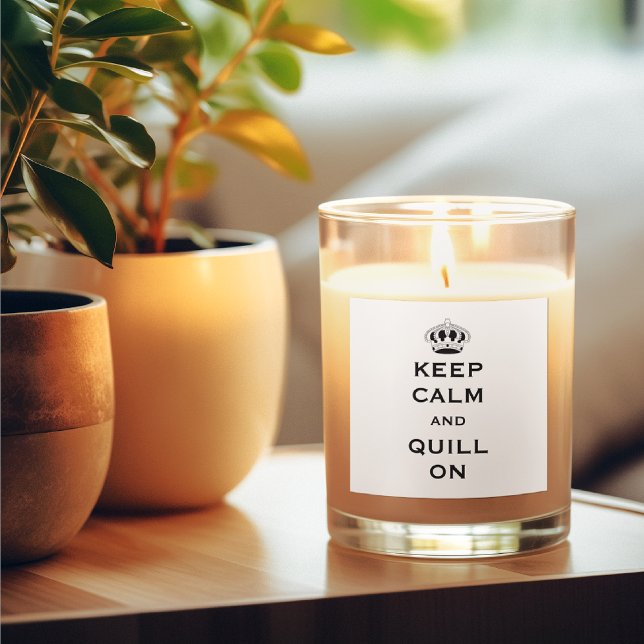 Adesivo Quadrado Edit QUILL — Custom Keep Calm 3 in Square Sticker (Criador carregado)